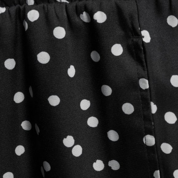 Women's Polka Dot Pull On Soft Woven Pants XL - Picture 5 of 6